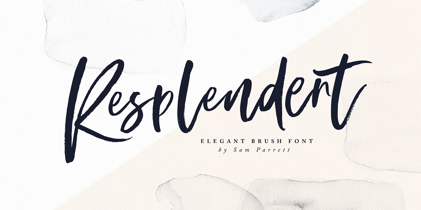 Beispiel einer Resplendent-Schriftart